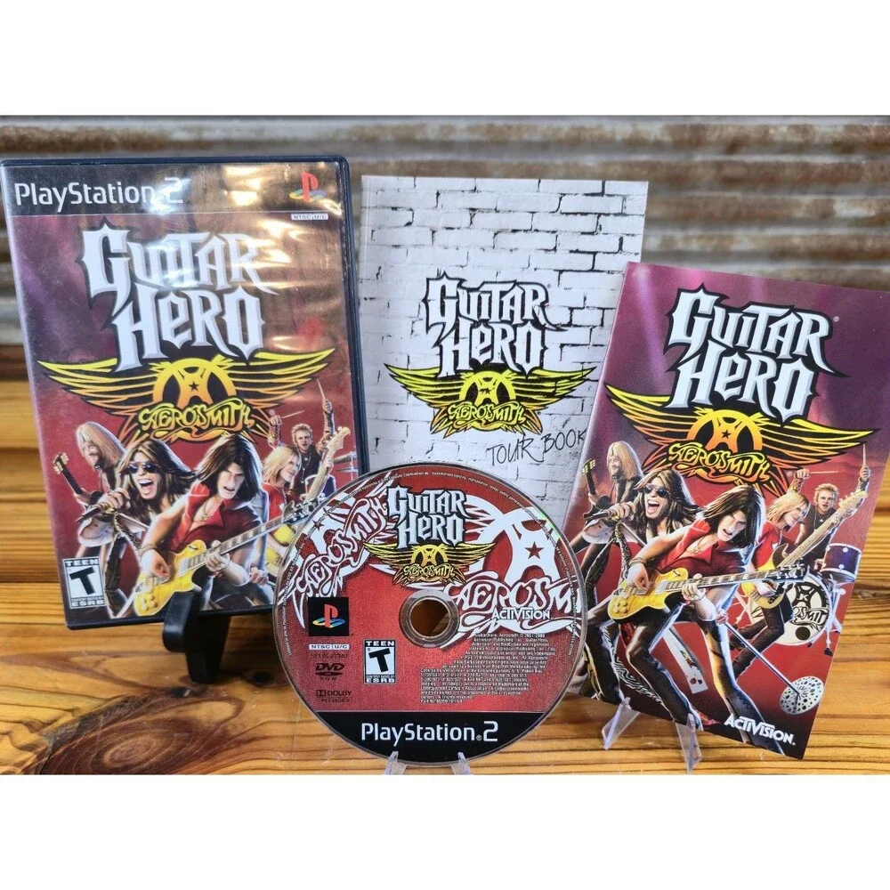 Guitar Hero Aerosmith Sony PlayStation 2 PS2 Game Complete!